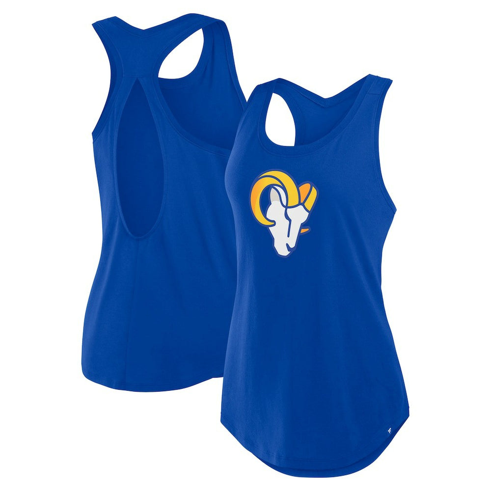 Los Angeles Rams Women's Iron Fan Tank Top Royal - Fanatics