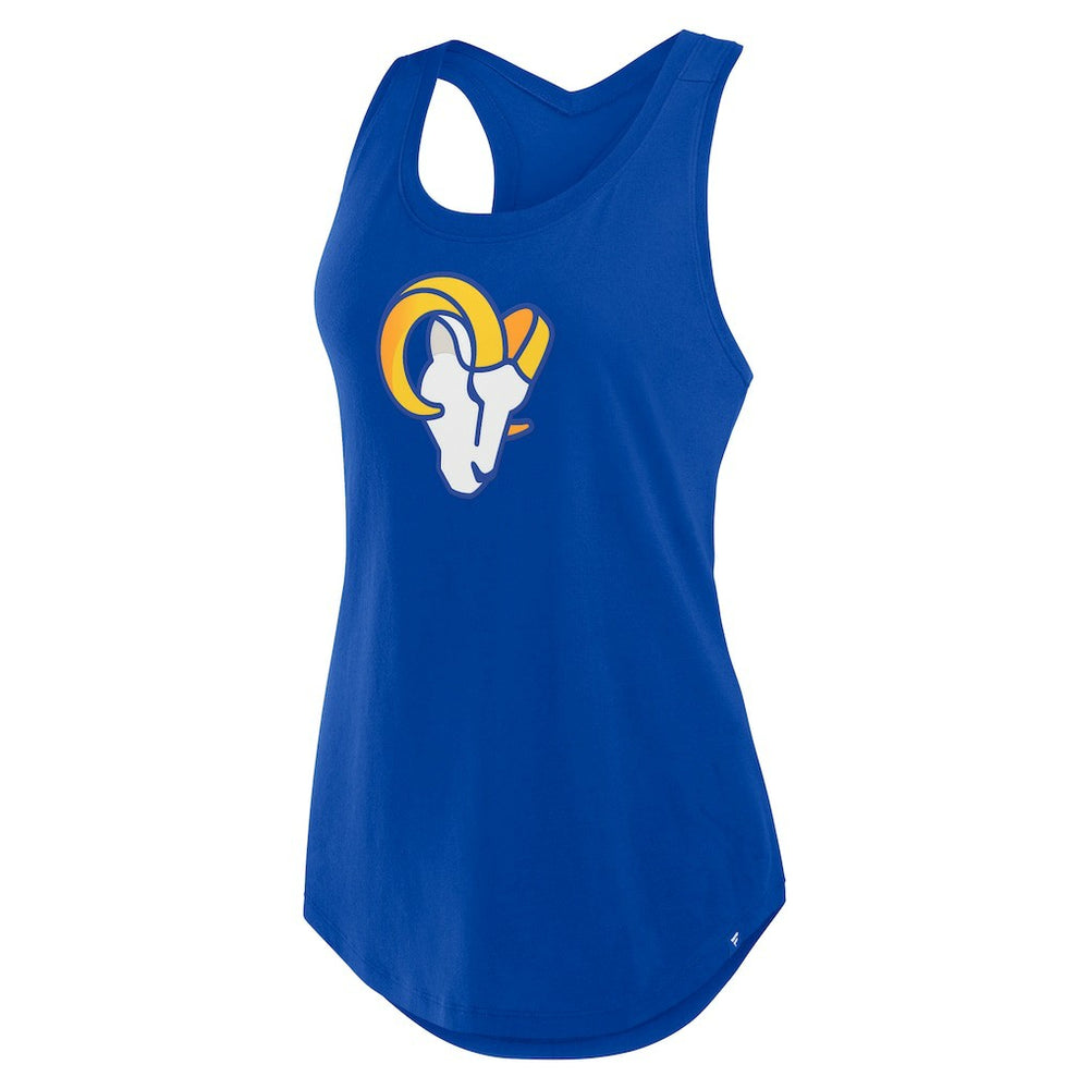 Los Angeles Rams Women's Iron Fan Tank Top Royal - Fanatics