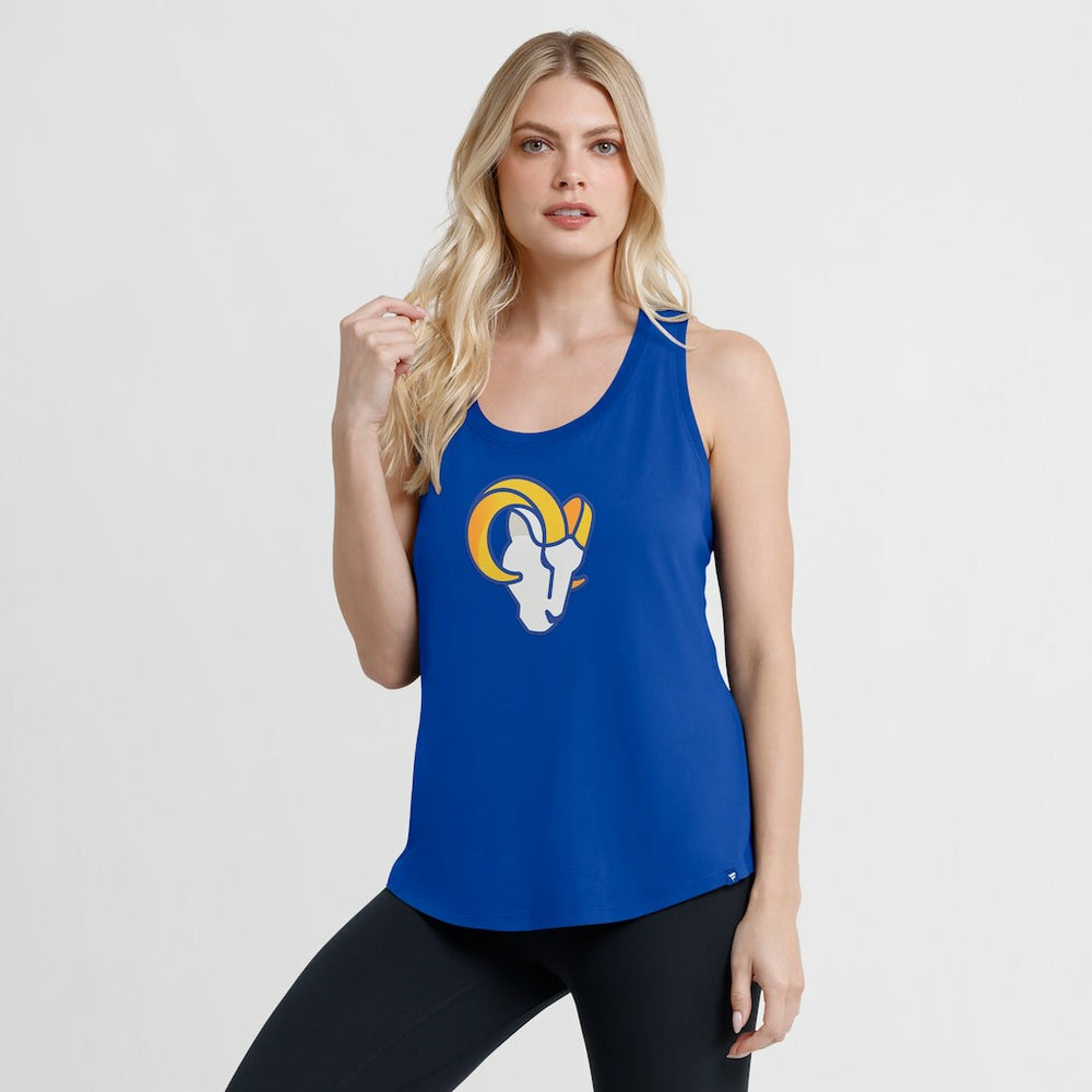 Los Angeles Rams Women's Iron Fan Tank Top Royal - Fanatics