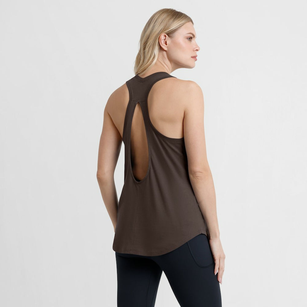 Cleveland Browns Women's Iron Fan Tank Top Brown - Fanatics