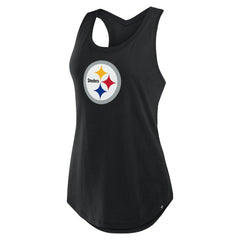 Pittsburgh Steelers Women's Iron Fan Tank Top Black - Fanatics