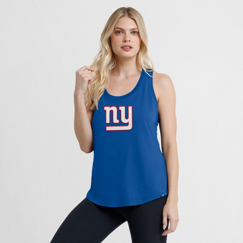 New York Giants Women's Iron Fan Tank Top Royal - Fanatics