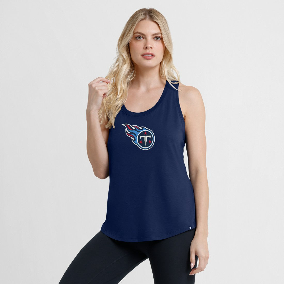 Tennessee Titans Women's Iron Fan Tank Top Navy - Fanatics