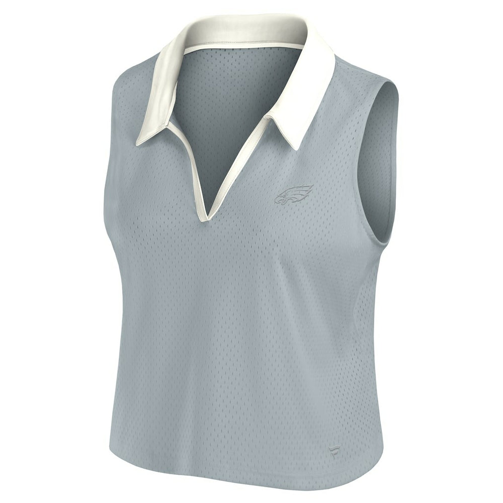 Philadelphia Eagles Women's Studio Wellness V-Neck Tank Top Gray - Fanatics