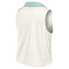 Dallas Cowboys Women's Studio Wellness V-Neck Tank Top Cream - Fanatics