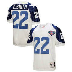Emmitt Smith Dallas Cowboys 1994 Authentic Throwback Retired Player Jersey White - Mitchell & Ness