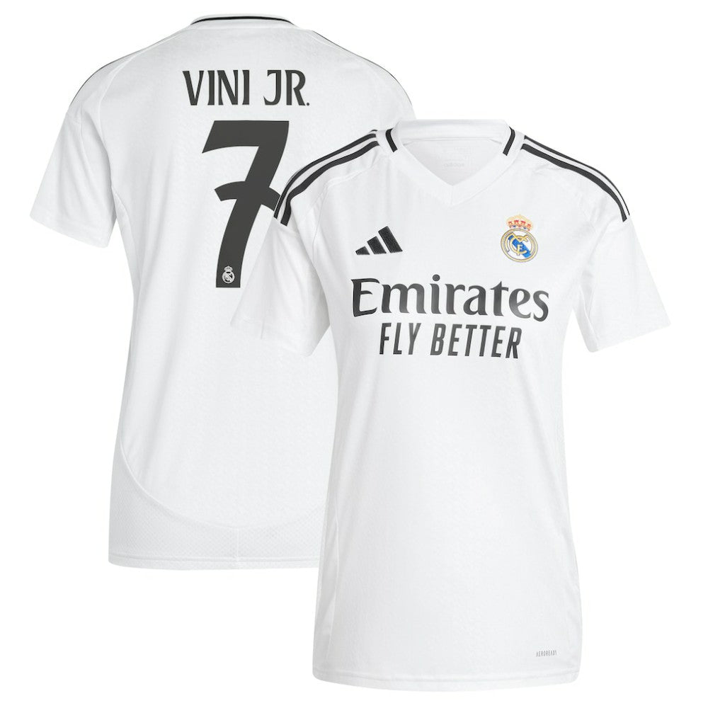 Adidas Vini Jr. Real Madrid Women's 2024/25 Home Replica Player Jerseys - White