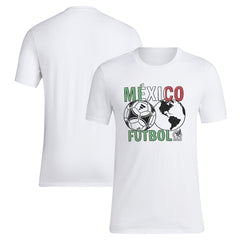 Adidas Mexico National Team Around The World T-Shirts - White