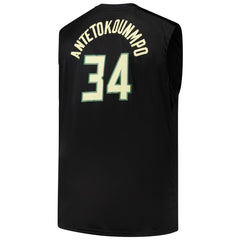 NBA - Giannis Antetokounmpo Milwaukee Bucks Profile Big & Tall Player Muscle Tank - Black