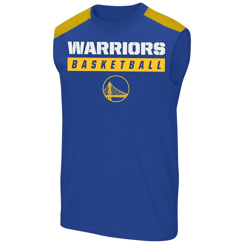 NBA - Stephen Curry Golden State Warriors Profile Big & Tall Player Muscle Tank - Royal