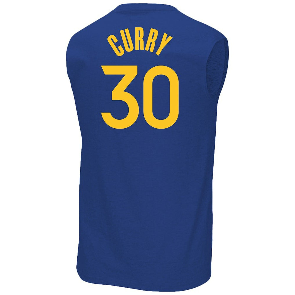 NBA - Stephen Curry Golden State Warriors Profile Big & Tall Player Muscle Tank - Royal