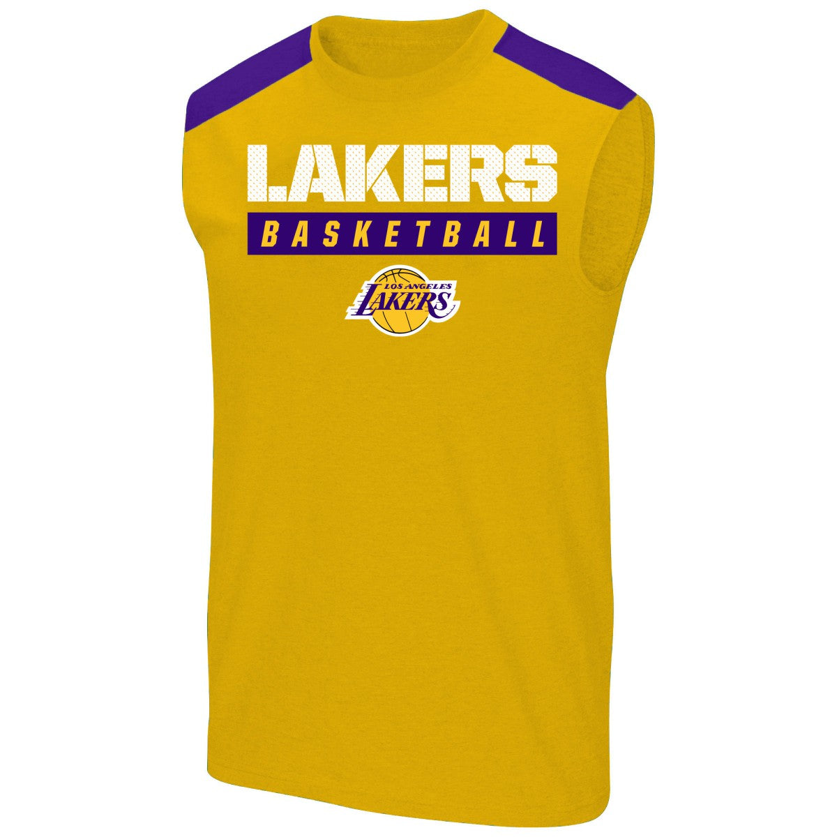 NBA - LeBron James Los Angeles Lakers Profile Big & Tall Player Muscle Tank - Gold
