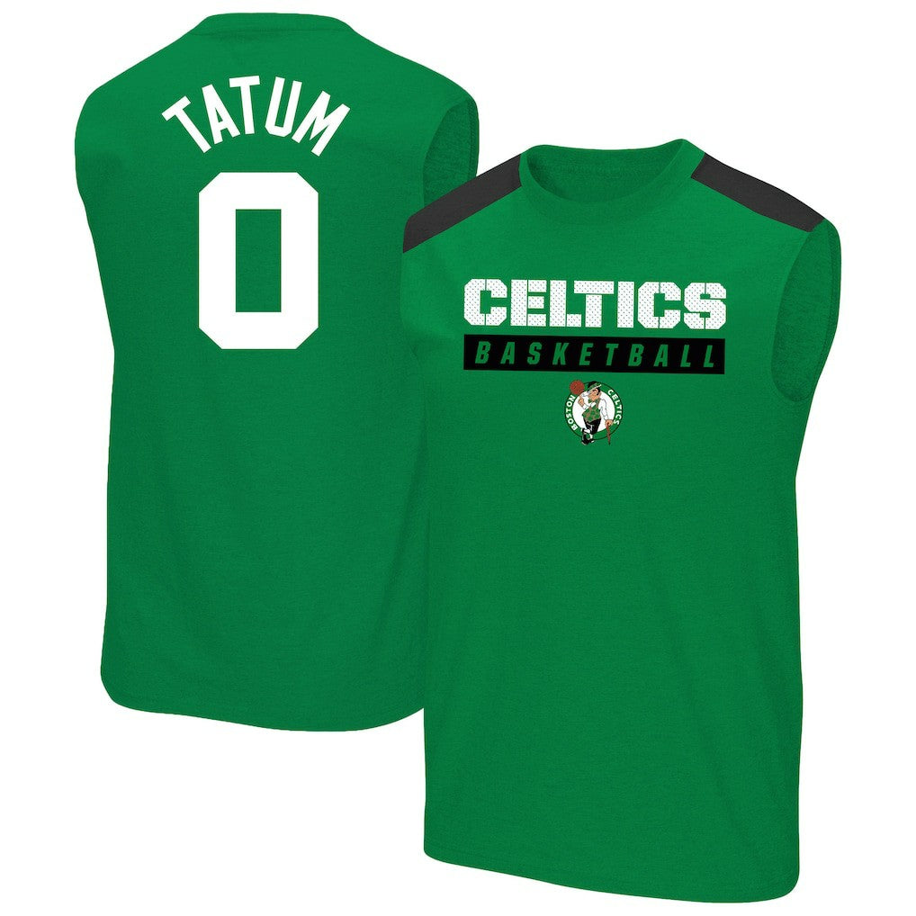 NBA - Jayson Tatum Boston Celtics Profile Big & Tall Player Muscle Tank - Kelly Green