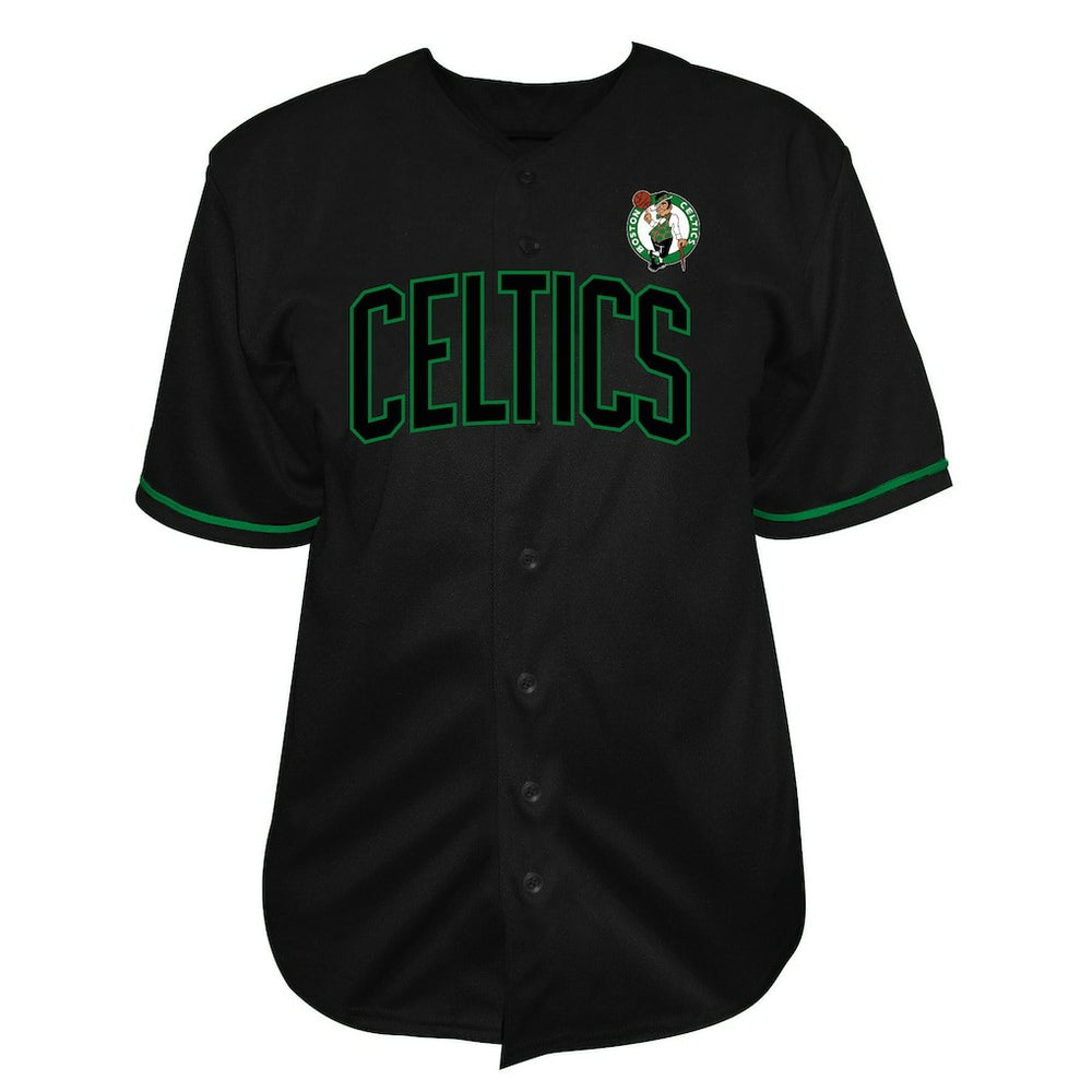 NBA - Jayson Tatum Boston Celtics Profile Big & Tall Name & Number Button-Up Jersey - Black