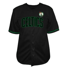 NBA - Jayson Tatum Boston Celtics Profile Big & Tall Name & Number Button-Up Jersey - Black