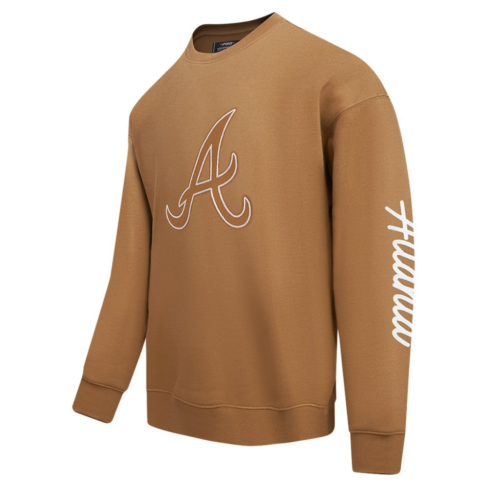Atlanta Braves Pro Standard Paint The City Dropped Shoulder Pullover Sweatshirt Near Me