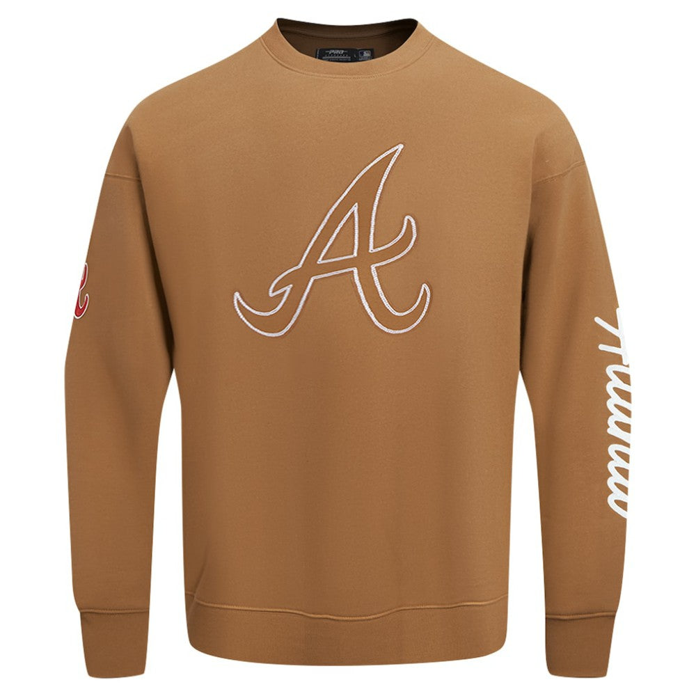 Atlanta Braves Pro Standard Paint The City Dropped Shoulder Pullover Sweatshirt Near Me