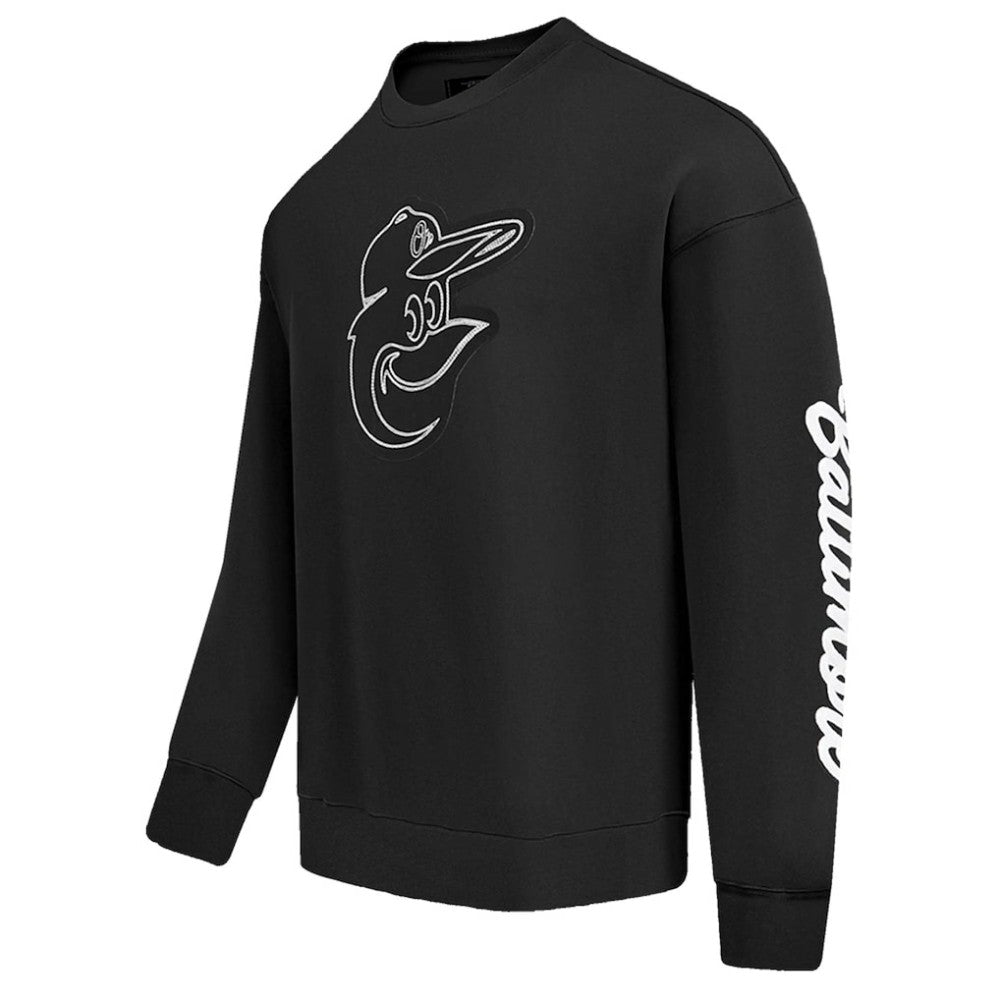 Baltimore Orioles Pro Standard Paint The City Dropped Shoulder Pullover Sweatshirt Lifestyle