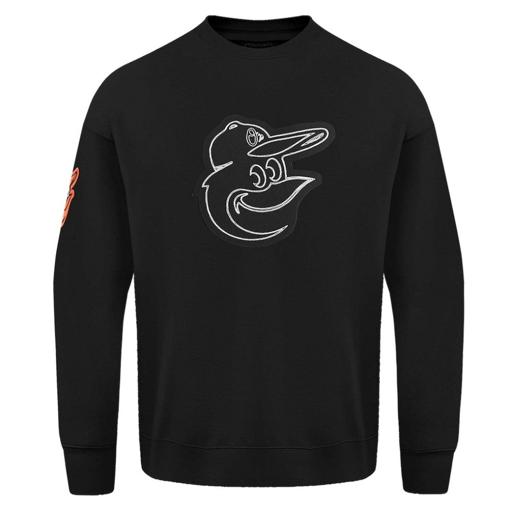 Baltimore Orioles Pro Standard Paint The City Dropped Shoulder Pullover Sweatshirt Lifestyle