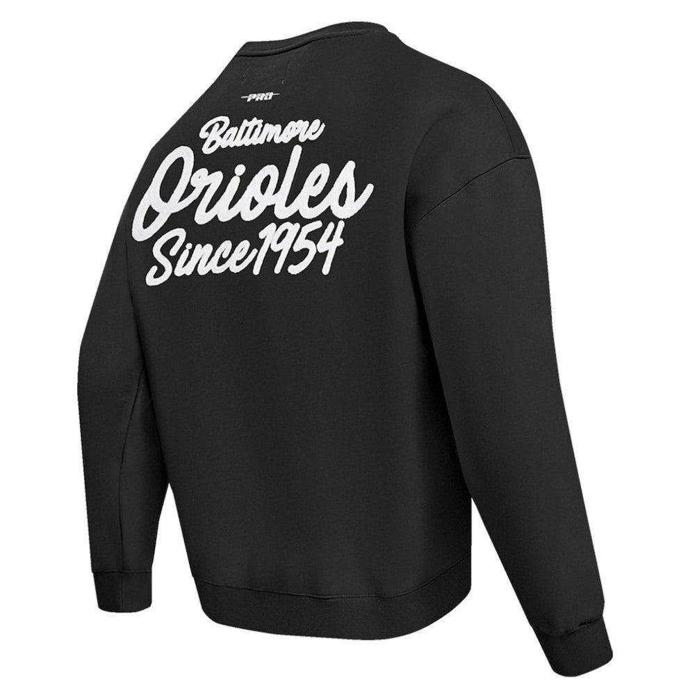 Baltimore Orioles Pro Standard Paint The City Dropped Shoulder Pullover Sweatshirt Lifestyle