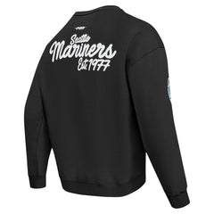 Seattle Mariners Pro Standard Paint The City Dropped Shoulder Pullover Sweatshirt for sale