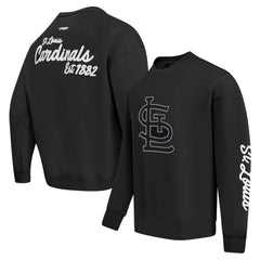St. Louis Cardinals Pro Standard Paint The City Dropped Shoulder Pullover Sweatshirt On Sale