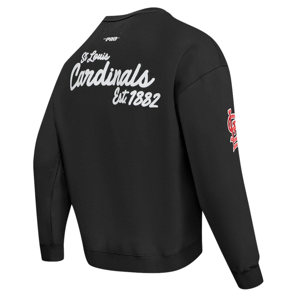 St. Louis Cardinals Pro Standard Paint The City Dropped Shoulder Pullover Sweatshirt On Sale