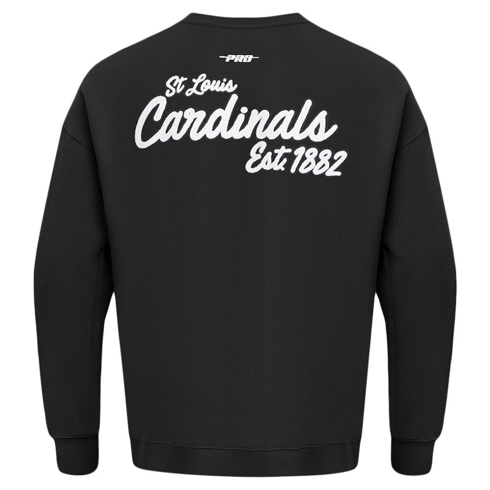 St. Louis Cardinals Pro Standard Paint The City Dropped Shoulder Pullover Sweatshirt On Sale