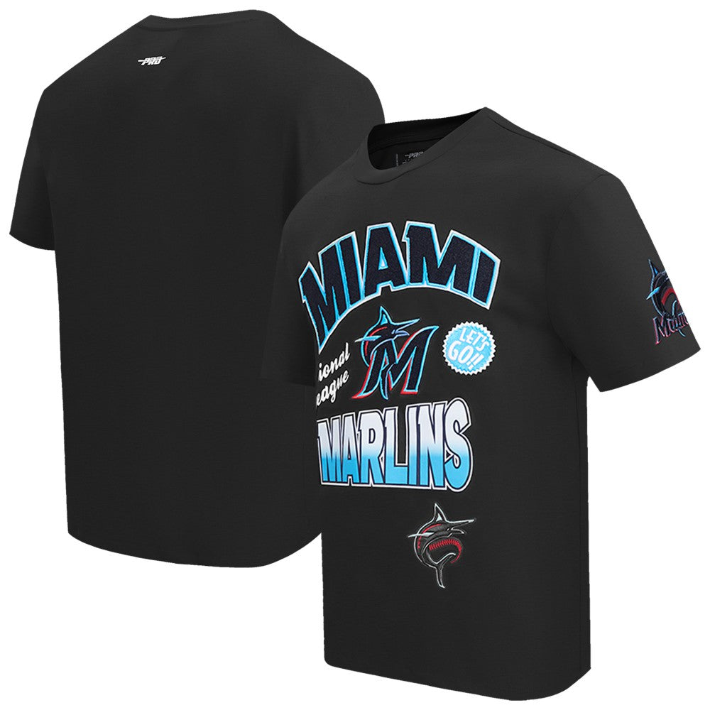 Miami Marlins Pro Standard Turn It Up Dropped Shoulder T-Shirt discount