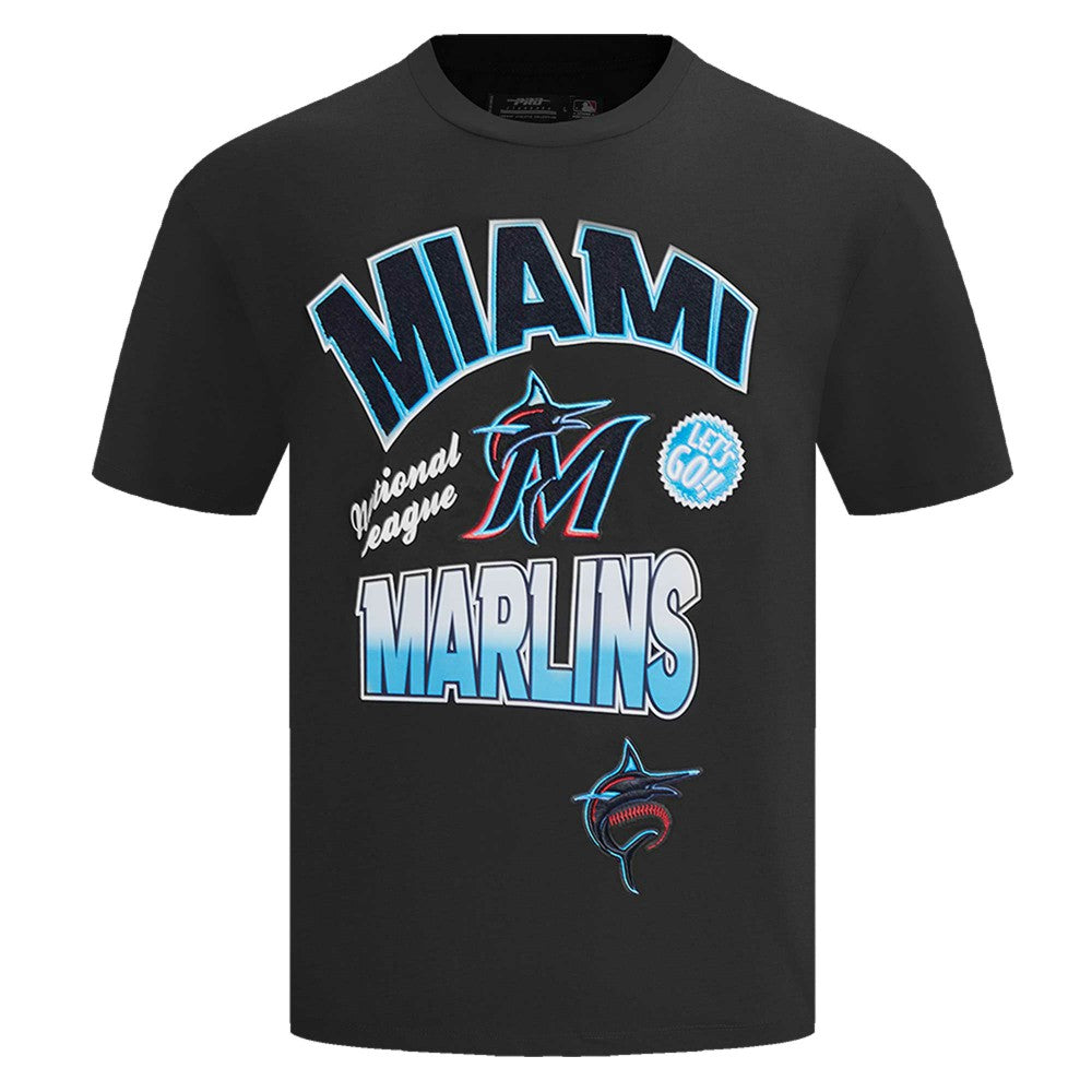 Miami Marlins Pro Standard Turn It Up Dropped Shoulder T-Shirt discount