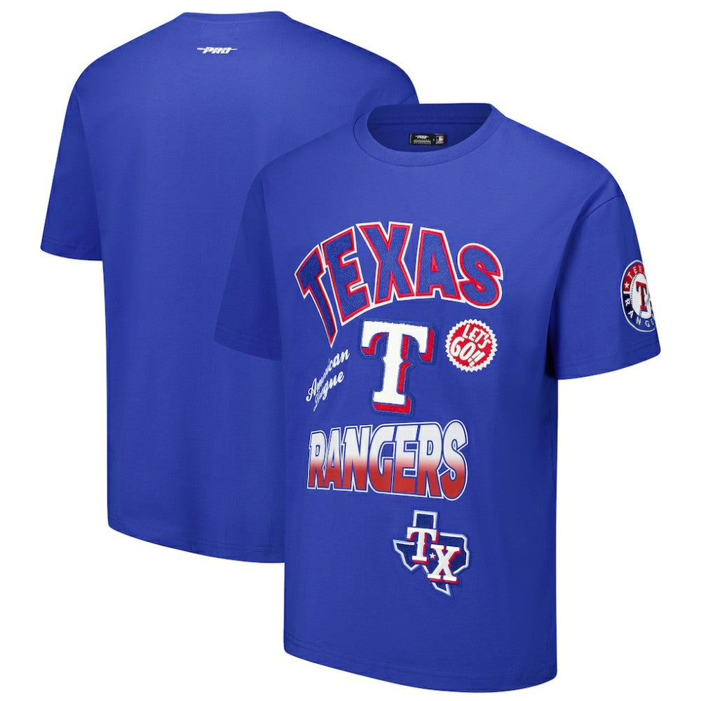 Texas Rangers Pro Standard Turn It Up Dropped Shoulder T-Shirt Clearance