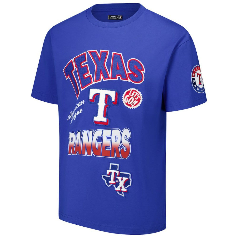 Texas Rangers Pro Standard Turn It Up Dropped Shoulder T-Shirt Clearance