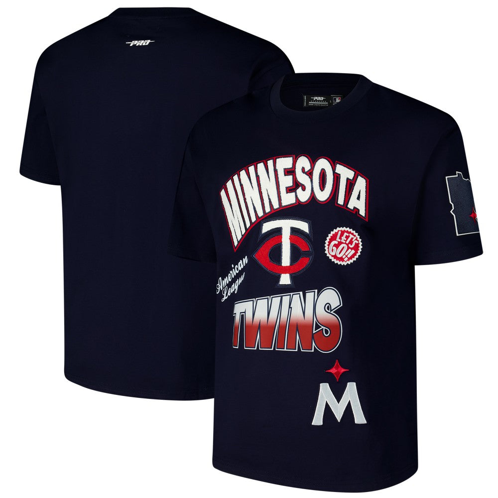 Minnesota Twins Pro Standard Turn It Up Dropped Shoulder T-Shirt Lifestyle
