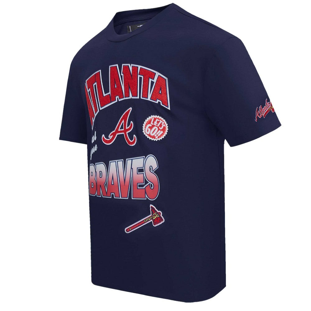 Atlanta Braves Pro Standard Turn It Up Dropped Shoulder T-Shirt On Sale