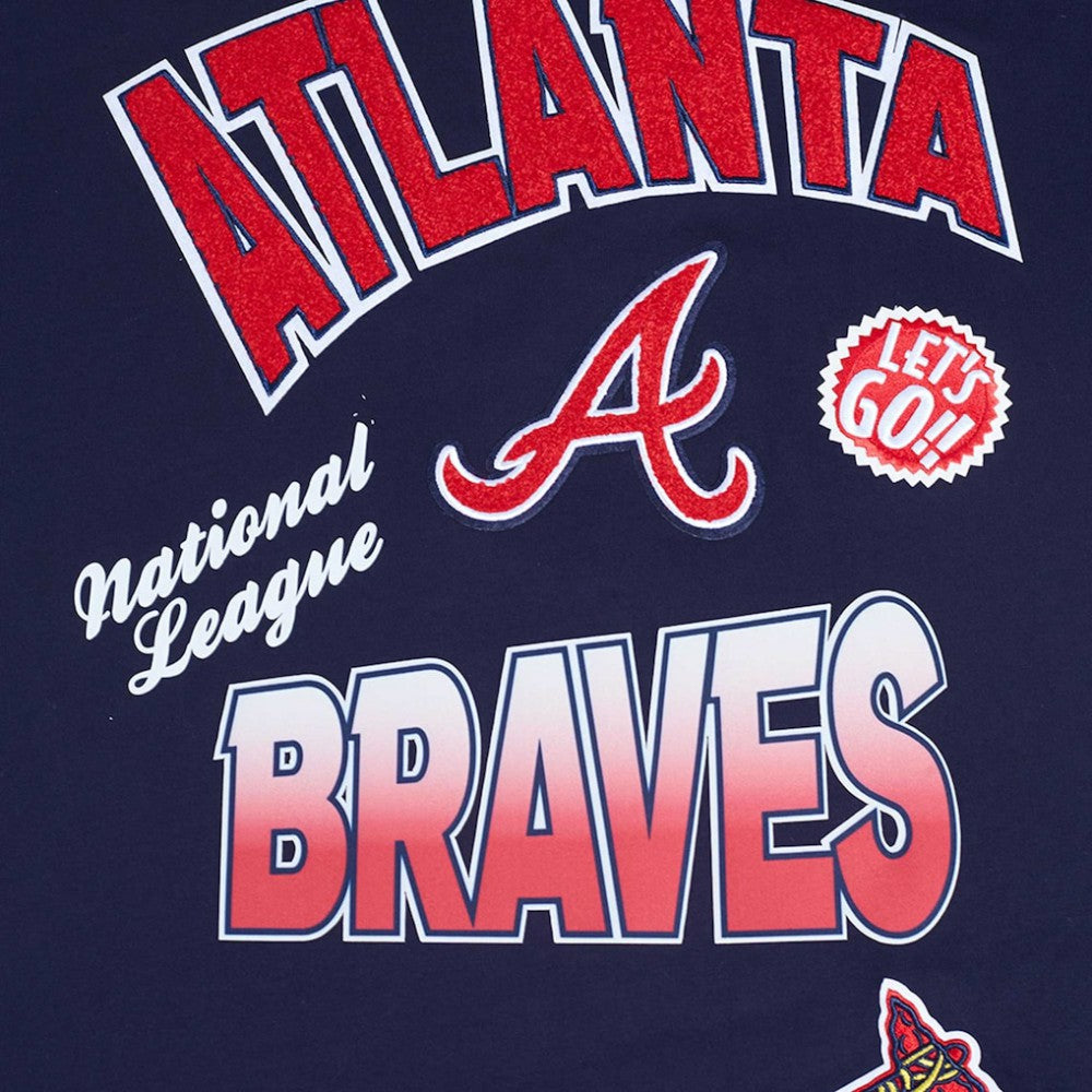 Atlanta Braves Pro Standard Turn It Up Dropped Shoulder T-Shirt On Sale