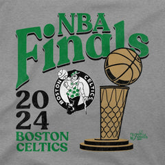 NBA - Boston Celtics Stadium Essentials Unisex 2024 NBA Finals Revolution T-Shirt - Heather Gray