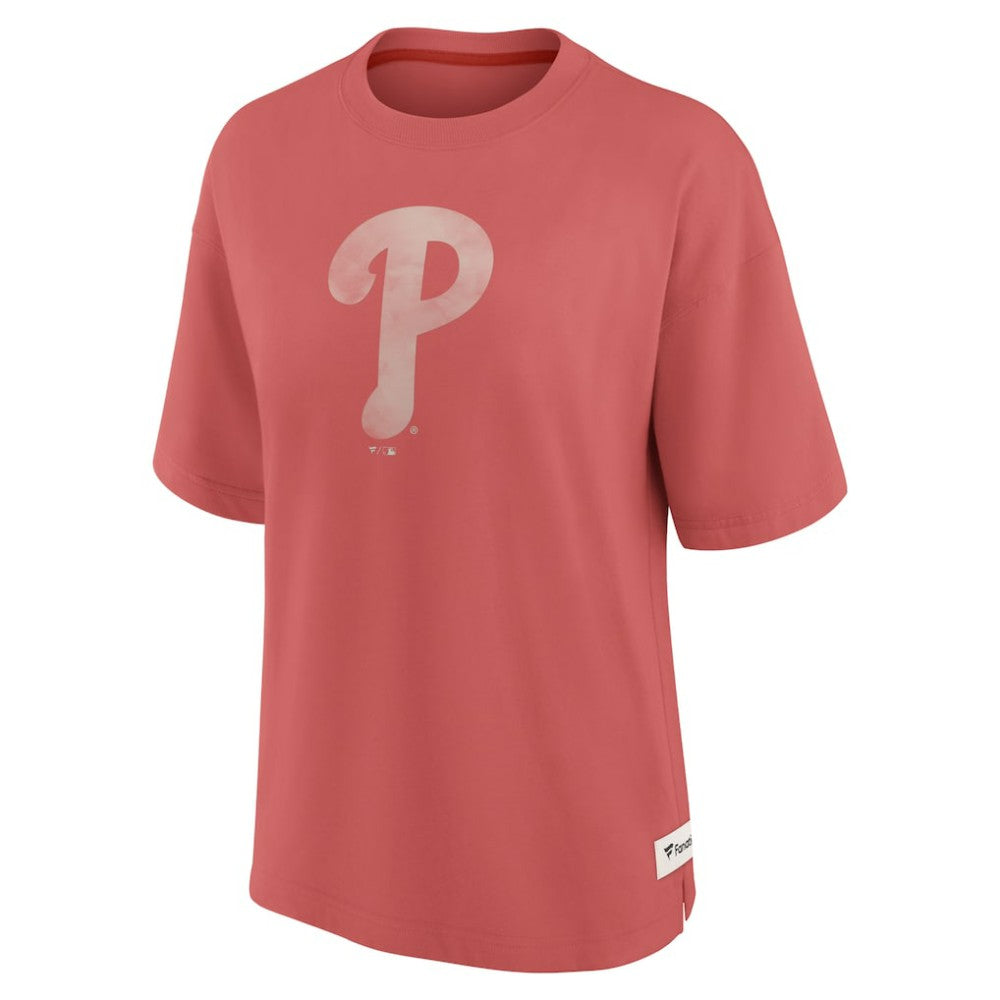 Philadelphia Phillies Fanatics Women's Oversized Elements Raw Edge Future Ground T-Shirt Online