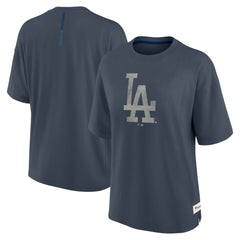 Los Angeles Dodgers Fanatics Women's Oversized Elements Raw Edge Future Ground T-Shirt Lifestyle