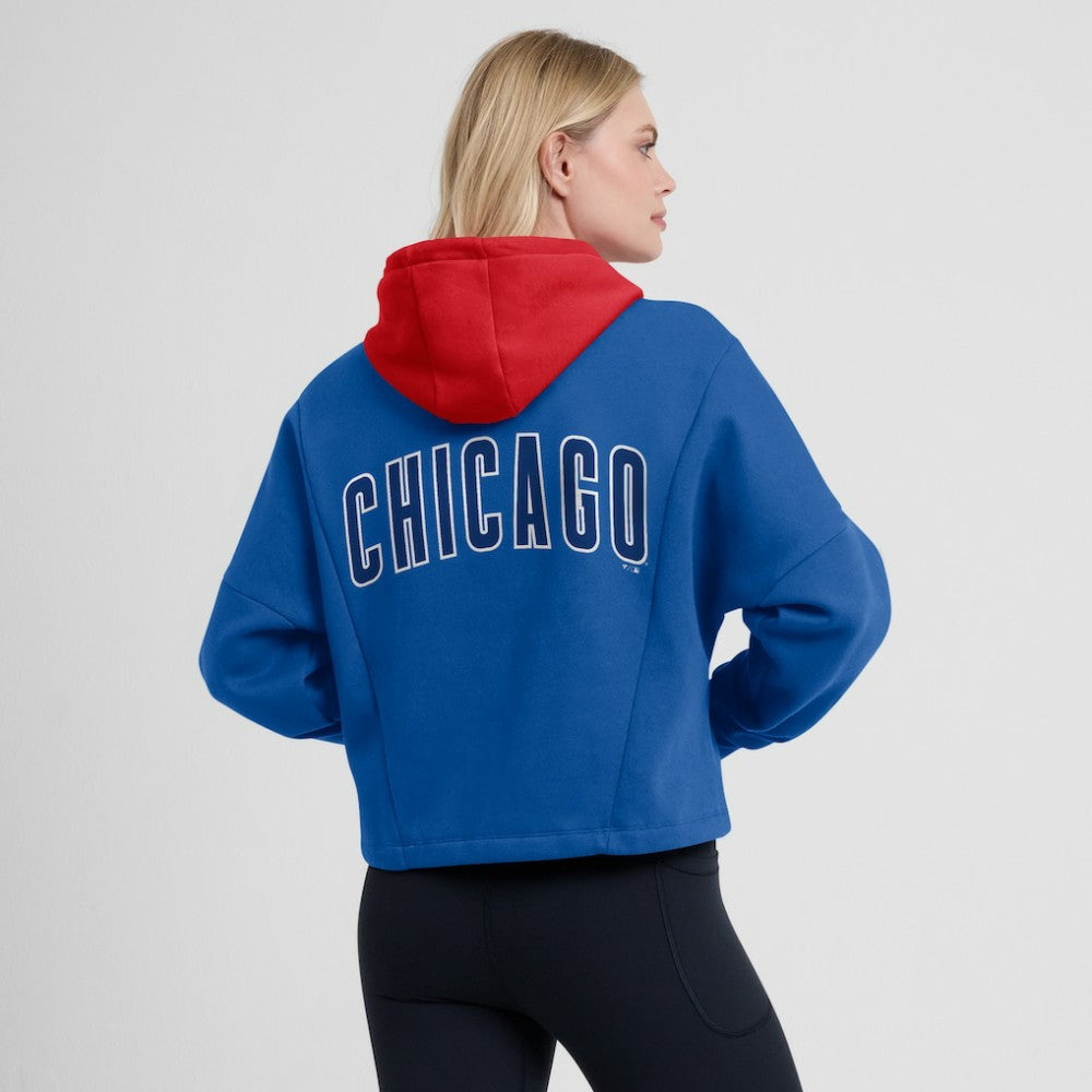 Chicago Cubs Fanatics Women's Oversized Legacy Favorite Spectator Pullover Hoodie Lifestyle