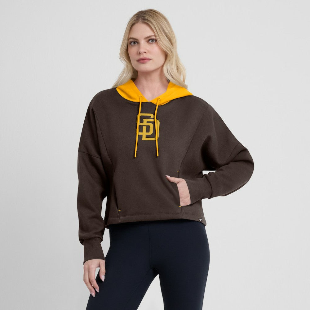San Diego Padres Fanatics Women's Oversized Legacy Favorite Spectator Pullover Hoodie Lifestyle