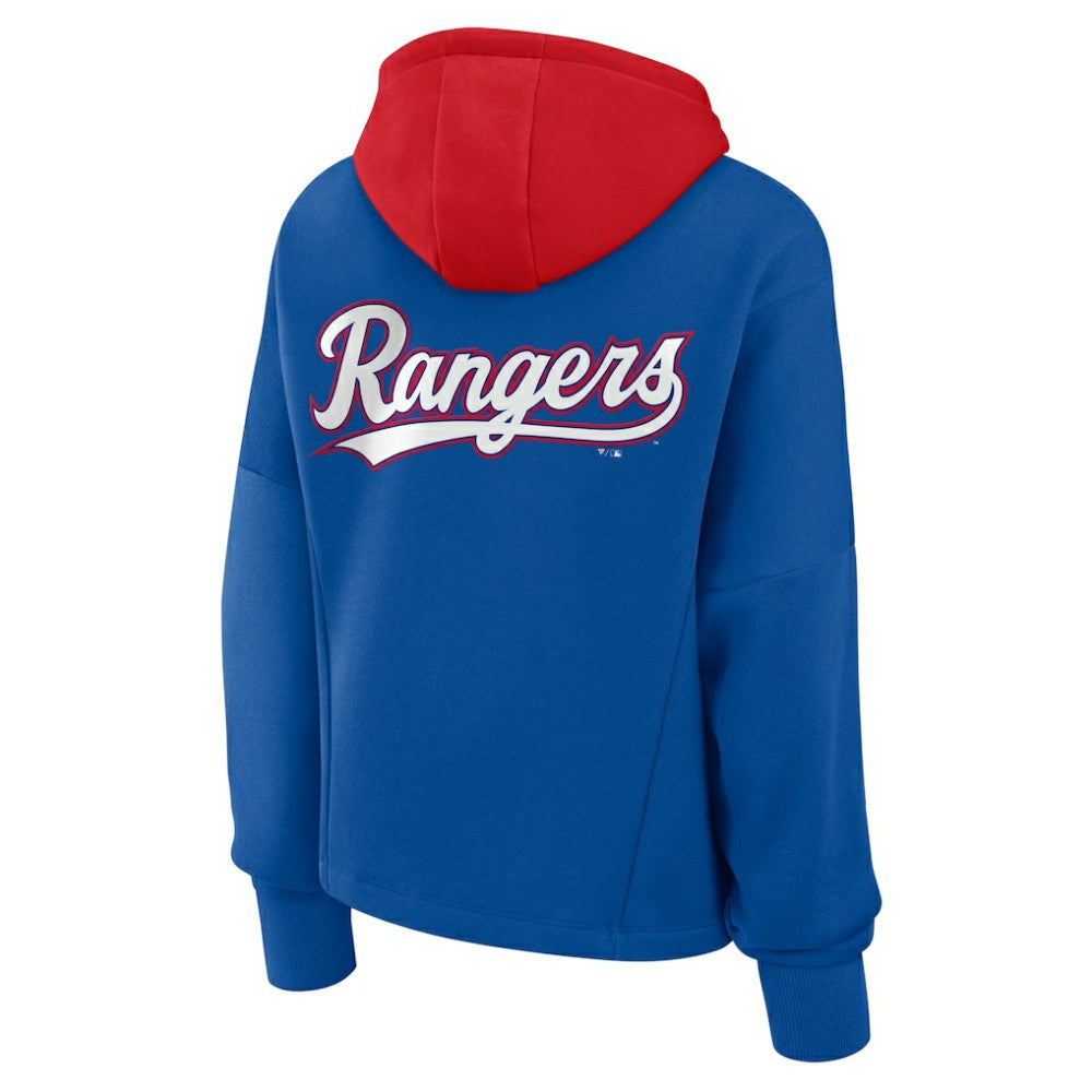 Texas Rangers Fanatics Women's Oversized Legacy Favorite Spectator Pullover Hoodie Near Me