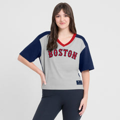 Boston Red Sox Fanatics Oversized Race To Win V-Neck T-Shirt Sale