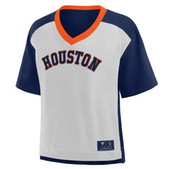 Houston Astros Fanatics Oversized Race To Win V-Neck T-Shirt Sale