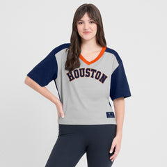 Houston Astros Fanatics Oversized Race To Win V-Neck T-Shirt Sale