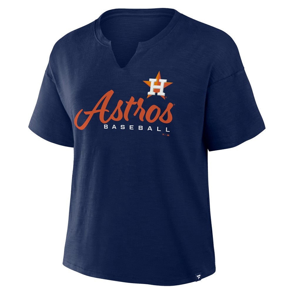 Houston Astros Fanatics Women's Fan Fave Stadium Slub Boxy T-Shirt Sale