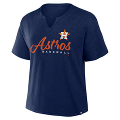 Houston Astros Fanatics Women's Fan Fave Stadium Slub Boxy T-Shirt Sale