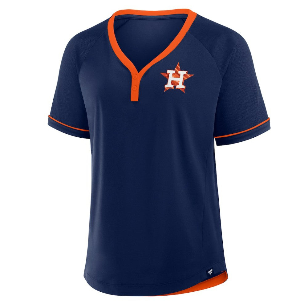 Houston Astros Fanatics Women's League Diva Star Raglan V-Neck T-Shirt Online