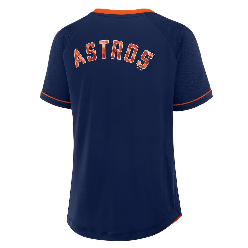 Houston Astros Fanatics Women's League Diva Star Raglan V-Neck T-Shirt Online