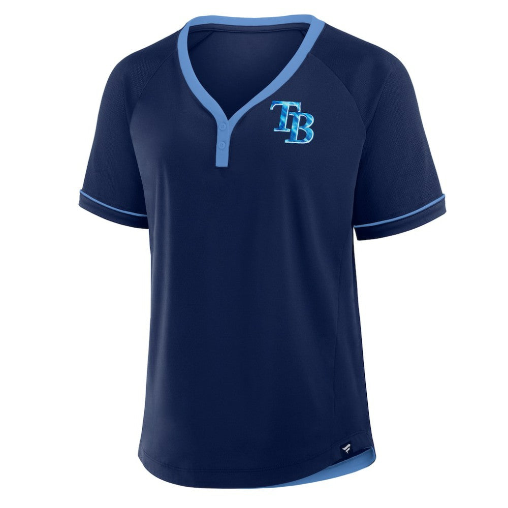 Tampa Bay Rays Fanatics Women's League Diva Star Raglan V-Neck T-Shirt Near Me