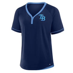 Tampa Bay Rays Fanatics Women's League Diva Star Raglan V-Neck T-Shirt Near Me